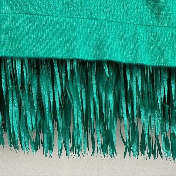 Lilly Pulitzer Marguerite Fringe Sweater Emerald Isle Green Size XXS - Picture 5 of 11
